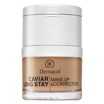 Dermacol Caviar Long Stay Make-Up & Corrector make-up s výťažkami z kaviáru a zdokonaľujúci korektor 5 Cappuccino 30 ml