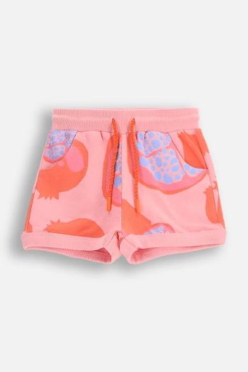 Šortky Coccodrillo ružová farba, nastaviteľný pás TROPICAL STORY GIRL KIDS