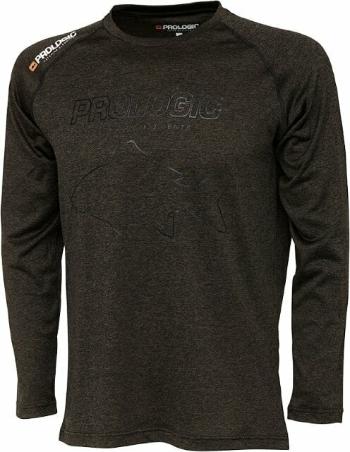Prologic Tričko Mega Fish Long Sleeve T-Shirt Green 3XL