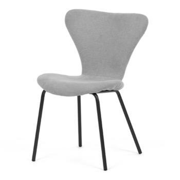 Jedálenská stolička Autronic 53x79 cm strieborná látka CT-S8010 SIL2