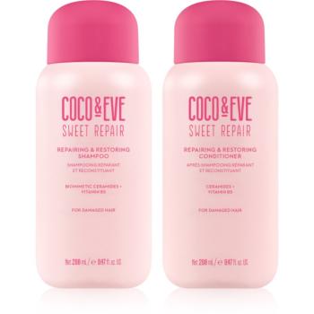 Coco & Eve Sweet Repair Hair Rehab Kit sada pre poškodené a farbené vlasy