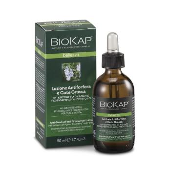 Biokap Lotion proti lupinám pre mastiace sa vlasy 50 ml