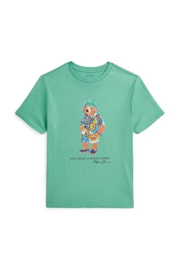 Tričko Polo Ralph Lauren zelená farba, 323973122006