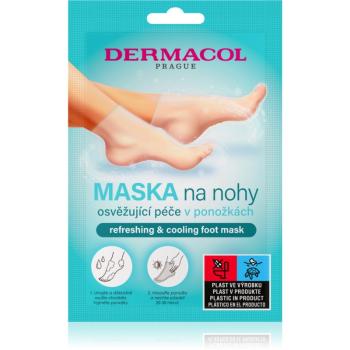 Dermacol Refreshing & Cooling regeneračná maska na chodidlá vo forme ponožiek s osviežujúcim účinkom 1 pár