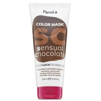 Fanola Color Mask vyživujúca maska ​​s farebnými pigmentmi pre oživenie farby Sensual Chocolate 200 ml