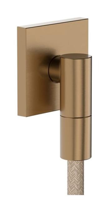 Podomietkový vývod Hansgrohe FixFit Fine E so spätným ventilom kartáčovaný bronz 28883140