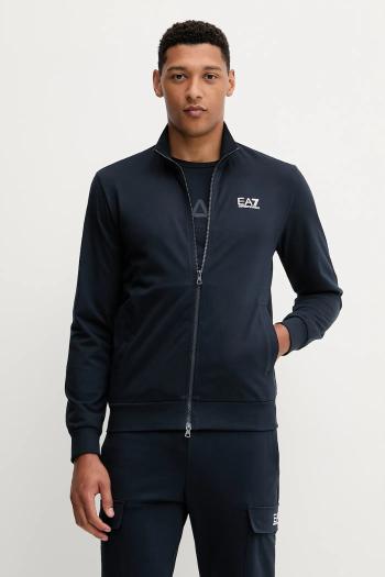 Mikina EA7 Emporio Armani čierna farba, s potlačou, PJVRZ.8NPM31