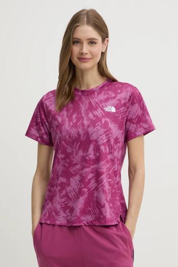 Športové tričko The North Face Flex fialová farba, NF0A8BQG85N1