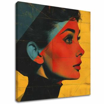 Audrey Hepburn obraz na plátne - Elegantná ikona