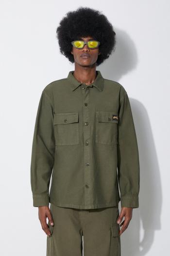 Bavlnená košeľa Stan Ray Cpo Shirt pánska, zelená farba, regular, s klasickým golierom, CE2403321