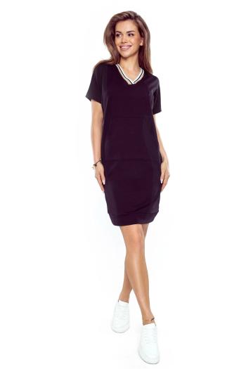 Dámska nočná košeľa Fleur black