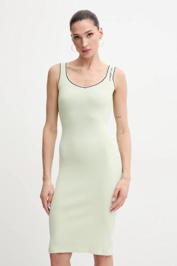 Šaty Karl Lagerfeld zelená farba, midi, priliehavé, A2W13018