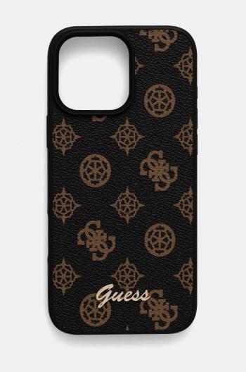 Puzdro na mobil Guess iPhone 16 Pro Max 6.9 hnedá farba, GUHMP16XPGPYSK