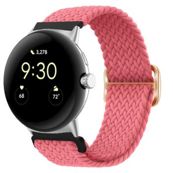 BRAIDED Nylonový remienok pre Google Pixel Watch / Pixel Watch 2 ružový