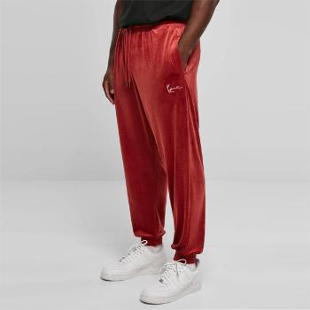 Karl Kani Small Signature Velvet Pants wine red - L