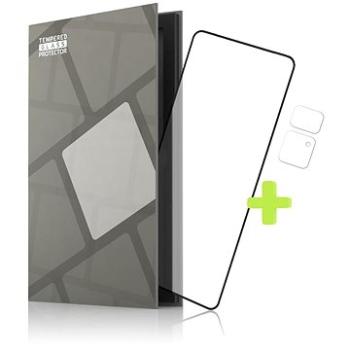 Tempered Glass Protector rámikové na POCO M4 Pro 5G. čierne + sklo na kameru (TGR-PM4P-BL)