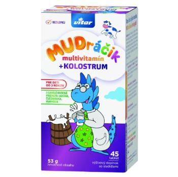 VITAR MUDráčik multivitamín + kolostrum 45 tabliet