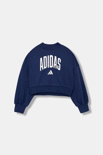 Detská mikina adidas tmavomodrá farba, vzorovaná, JM1535