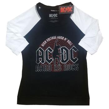 AC/DC tričko Hard As Rock Čierna/biela S