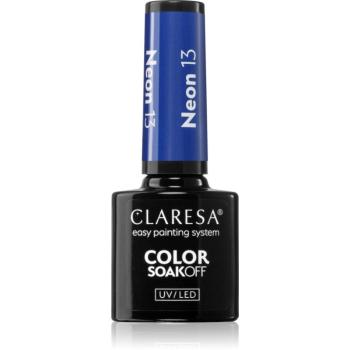 Claresa SoakOff UV/LED Color Neon gélový lak na nechty odtieň 13 5 g