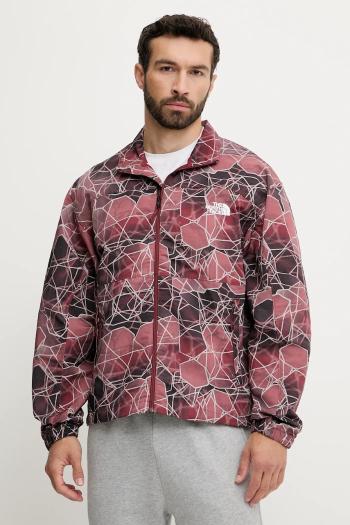 Bunda The North Face TNF Easy Wind bordová farba, prechodná, oversize, NF0A88XY61G1