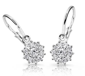 Cutie Diamonds Trblietavé detské náušnice z bieleho zlata s briliantmi DC2749-10-10-X-2