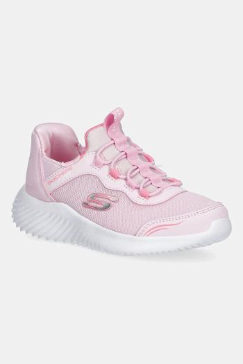 Detské tenisky Skechers BOUNDER ružová farba, 303585L