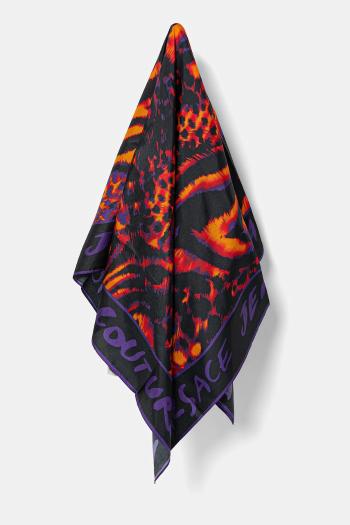 Hodvábna šatka Versace Jeans Couture viac farieb, vzorovaná, 78HA7H02 ZG352