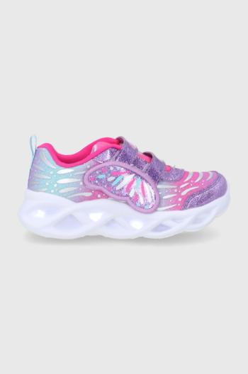 Detské topánky Skechers ružová farba