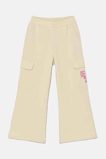 Detské tepláky EA7 Emporio Armani béžová farba, jednofarebné, 7G000051 AF13135