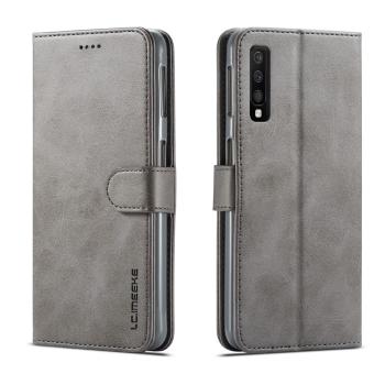 IMEEKE Peňaženkový obal pre Samsung Galaxy A7 2018 (A750) šedý