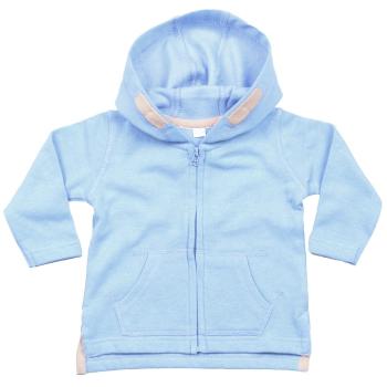 Babybugz Detská mikina na zips s kapucňou - Svetlomodrá | 4-5 rokov