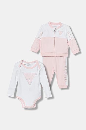 Sada pre bábätká Guess 3-pak ružová farba, H4YW00 KA6W4
