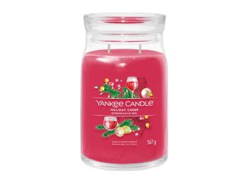 Yankee Candle Aromatická sviečka Signature sklo veľké Holiday Cheer 567 g