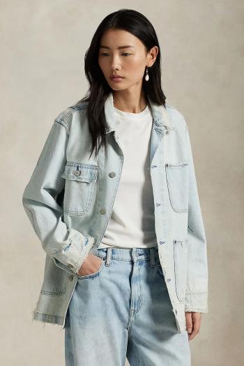 Bavlnená rifľová bunda Polo Ralph Lauren prechodná, 211959042