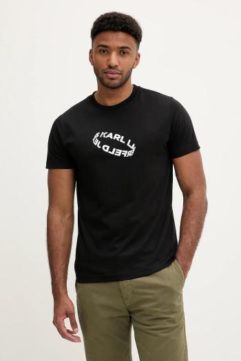 Tričko Karl Lagerfeld Jeans pánske, čierna farba, s potlačou, A3M17037