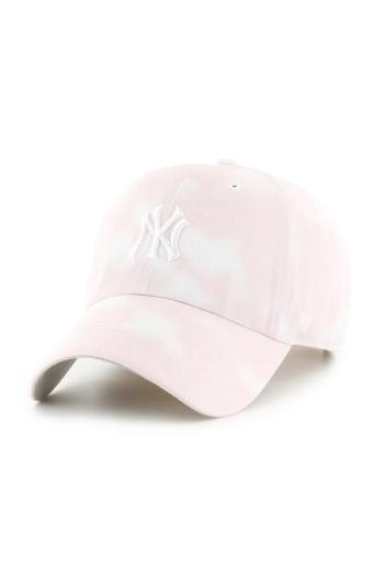 Šiltovka 47 brand MLB New York Yankees ružová farba, jednofarebná, B-ITCCU17PTS-PK
