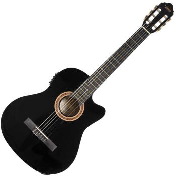 Valencia VC104CE 4/4 Black Klasická gitara s elektronikou