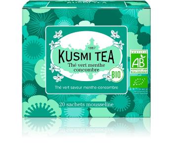 Kusmi Tea Zelený čaj s uhorkou a mätou 20 sáčkov BIO 40 g