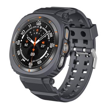 GLACIER Ochranné puzdro s remienkom pre Samsung Galaxy Watch Ultra 47mm šedé