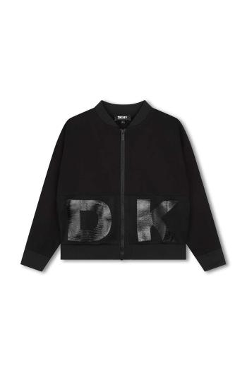 Detská bunda Dkny čierna farba, D60243