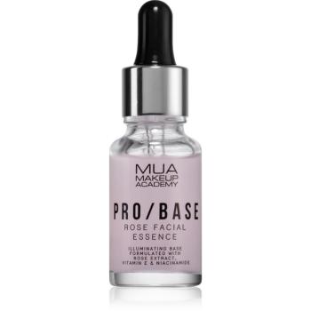 MUA Makeup Academy PRO/BASE Rose rozjasňujúca podkladová báza pod make-up s výťažkom zo šípovej ruže 15 ml