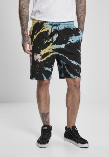 Urban Classics Tie Dye Sweat Shorts black - L