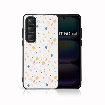 MY ART Ochranný kryt pre Infinix Hot 50 ORANGE TERRAZZO (165)