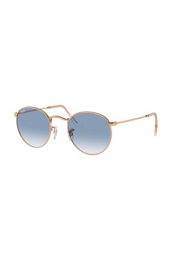Slnečné okuliare Ray-Ban ROUND METAL zlatá farba, 0RB3447