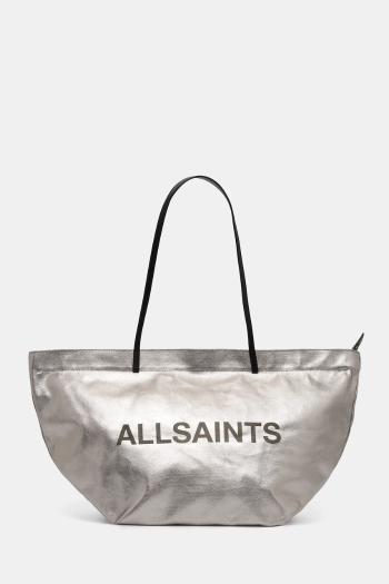 Kabelka AllSaints SERAFINA strieborná farba, W438XC
