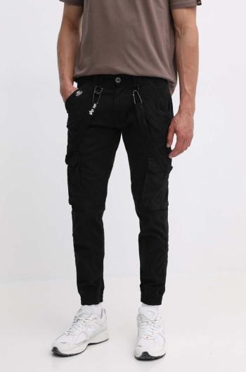 Nohavice Alpha Industries pánske, čierna farba