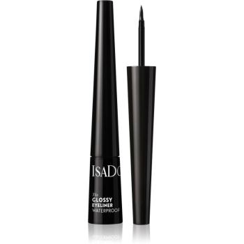 IsaDora Glossy Eyeliner vodeodolná očná linka odtieň 40 Chrome Black 2,5 ml