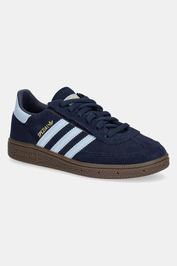 Detské semišové tenisky adidas Originals HANDBALL SPEZIAL tmavomodrá farba, JQ6380