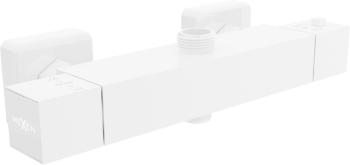 MEXEN - CUBE termostatická sprchová batéria 3/4 &quot;+ 1/2&quot;, biela 77250-20